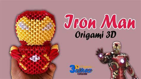 Cómo Hacer a un Iron Man en Origami 3D Bethoz Camacho YouTube