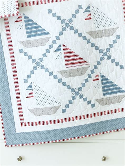 Baby Quilt Pattern Pdf Set Sail Quilt Pattern For Baby Quilts Crib