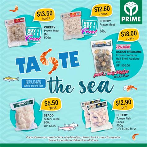 Prime Supermarket Seafood Promotion Valid Until 30 Sep 2022