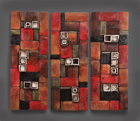 15 Collection Of Abstract Ceramic Wall Art