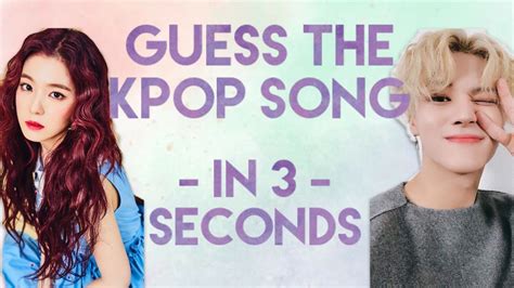 Guess The Kpop Song In Seconds Youtube