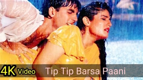 Tip Tip Barsa Pani 4K Video Song Mohra Akshay Kumar Raveena Tandon