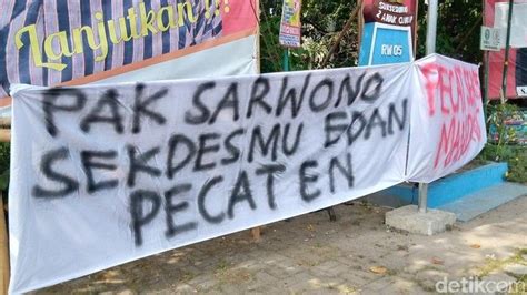 Dua Perangkat Desa Di Klaten Diduga Selingkuh Warga Pasang Spanduk Protes