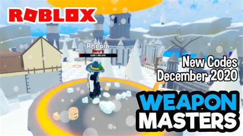 Roblox Weapon Masters New Codes December Youtube