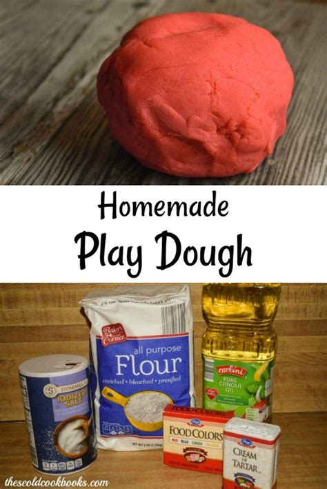 Homemade Play Dough Recipe These Old Cookbooks Homemade Playdough