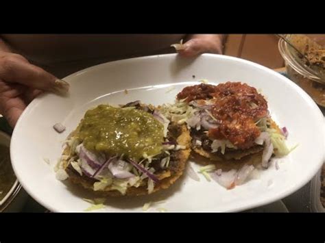 Gorditas De Carne Con Salsa Verde Roja Youtube