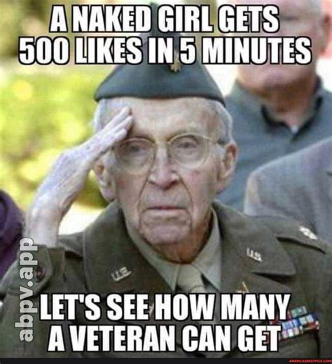 A Naked Girl Gets Likes In Minutes Abpv Lets See How Many A Veteran Can Get Americas
