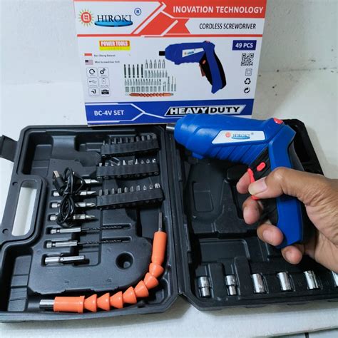 Jual Mesin Bor Cas Obeng Portable Charger HIROKI Cordless Drill