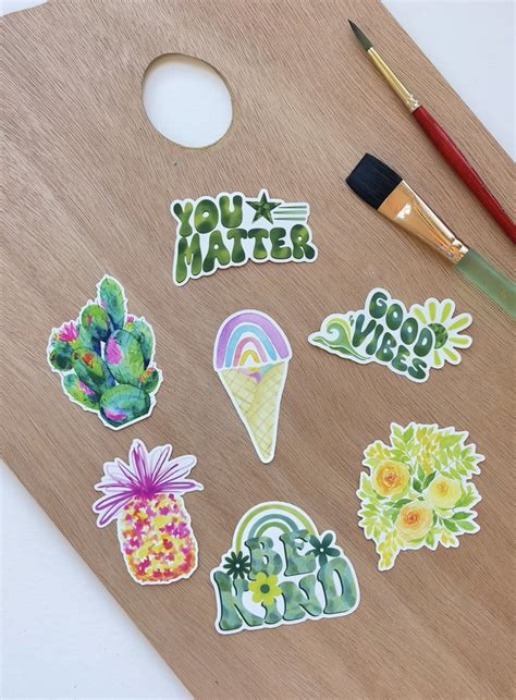Watercolor Stickers - Waterproof