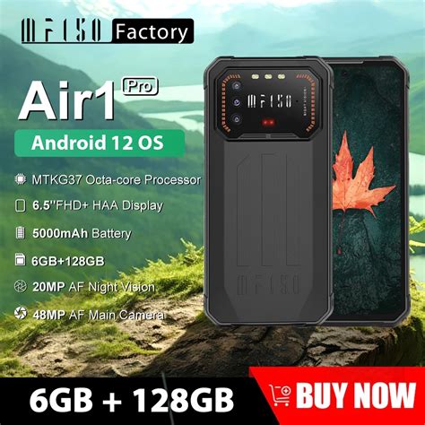 Iiif Air Pro Gb Gb Rugged Smartphone Inch Fhd Display Mp