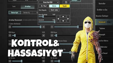 Çok beklenen hassasiyet ve kontrol ayarım pubg mobile YouTube