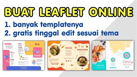 Cara Membuat Leaflet Online Youtube