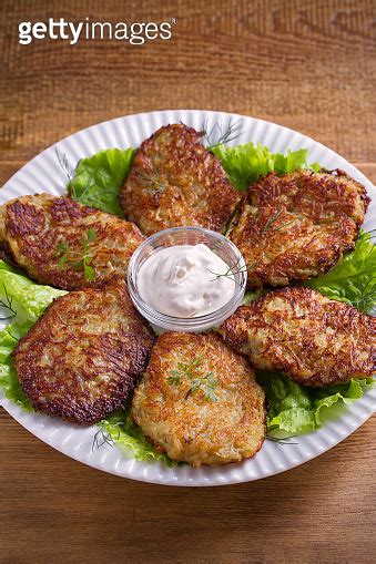 Potato Fritters Latkes Draniki Hash Browns Popular Dish In Many