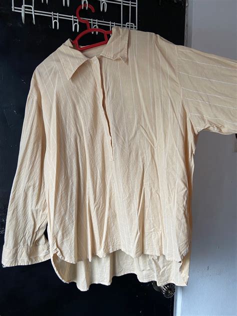Bo Kemeja Shirt Nude Women S Fashion Tops Blouses On Carousell