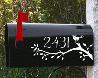 Bird Mailbox Decal Bird Wedding Gift Address Decal Mailbox Sticker