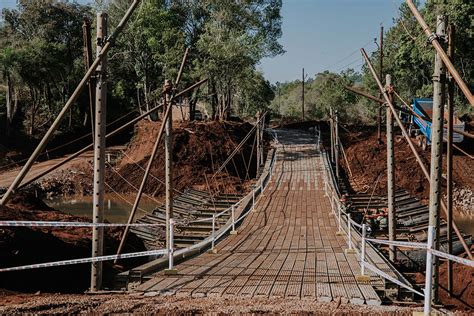 Quedó habilitado el nuevo puente provisorio sobre el arroyo Pindaytí