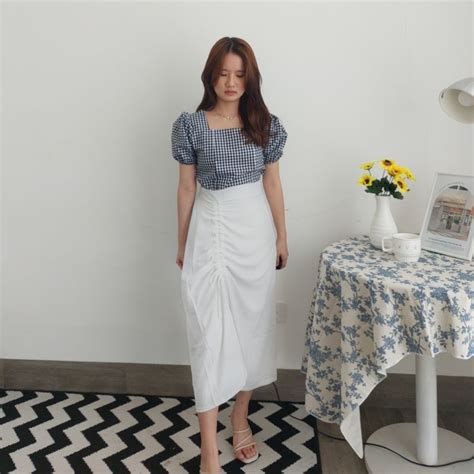 Jual Areum Skirt Rok Serut Crinkle Rok Panjang Premium Crinkle