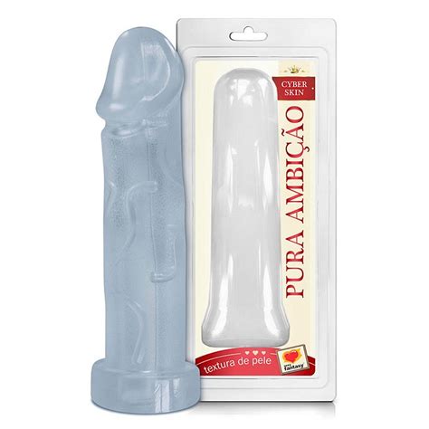 Capa Peniana em Formato de Pênis Cyberskin Sex Shop Loja Fetiches