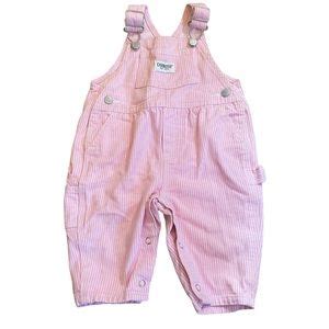 Oshkosh B Gosh Bottoms Vintage Oshkosh Baby Girl Pink White Striped