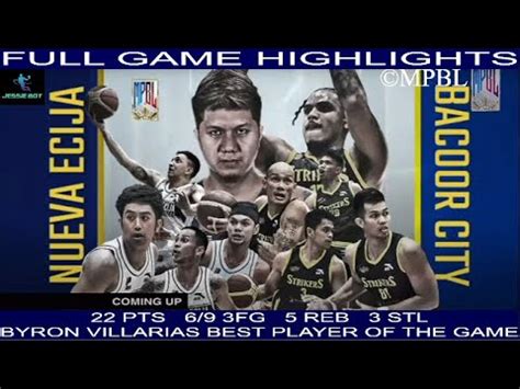 NUEVA ECIJA RICE VANGUARDS VS BACOOR CITY STRIKERS MPBL HIGHLIGHTS JULY