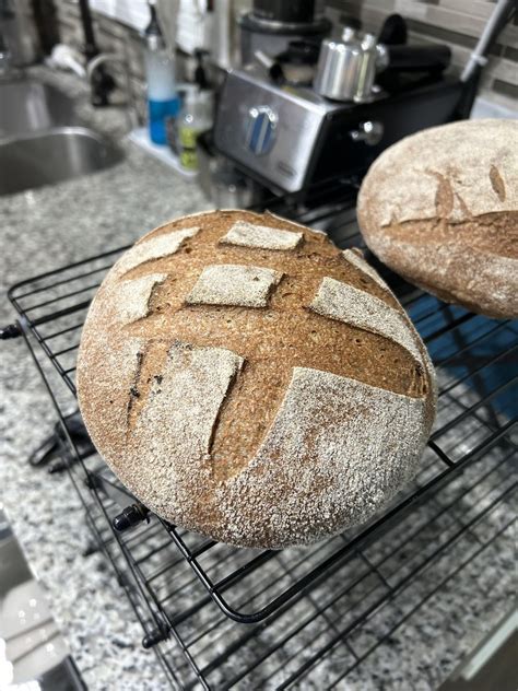 First Sourdough Loaves Rhomemilledflour