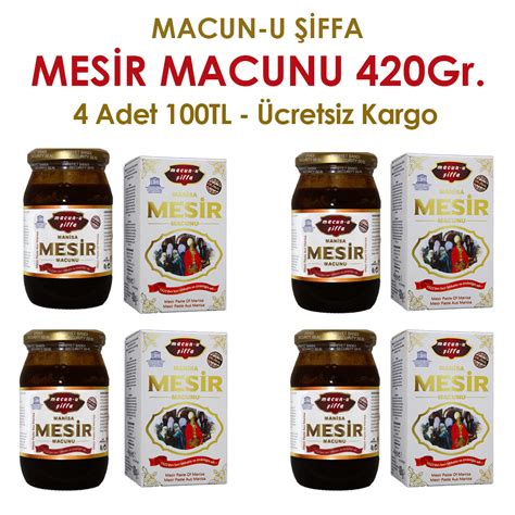 Mesir Macunu Macun U Siffa 420 Gr 4 Kavanoz 866 34 TL KDV