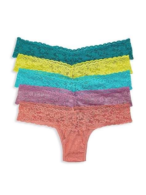 Buy Hanky Panky Women S Pack Low Rise Lace Thongs At Off