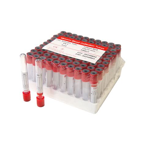 Medical Vacuum Blood Collection Tube Edat Clot Plain Heparin Glucose