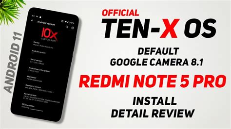 Tenx Os Official Android For Redmi Note Pro Default Gcam