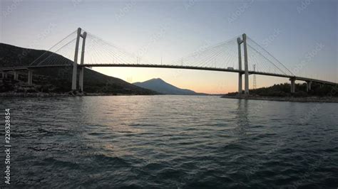 Chalcis' Bridge connecting the island of Euboea with the mainland of ...