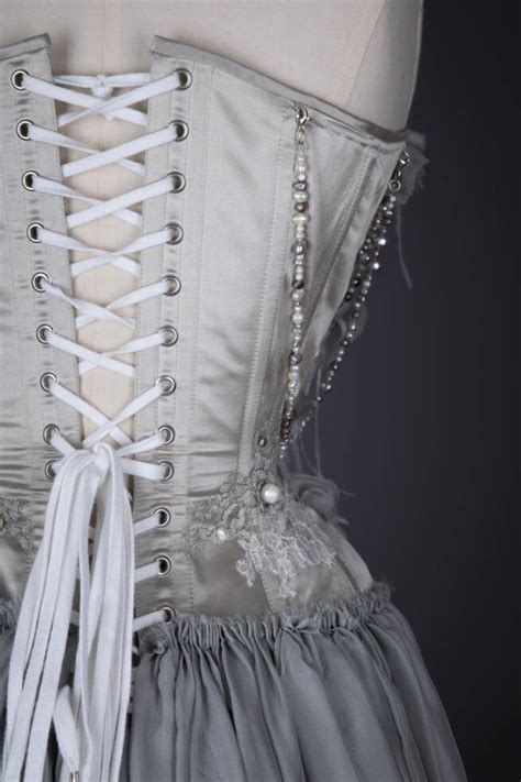 Silk Duchesse And Chiffon Corsetted Wedding Gown By Karolina Laskowska The Underpinnings Museum