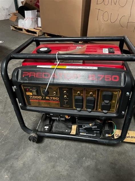 Predator 8750 Gas Powered Generator Property Room