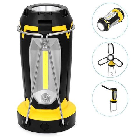 3W Rechargeable Camping Tent Lantern With 7 Work Modes Folding COB LED