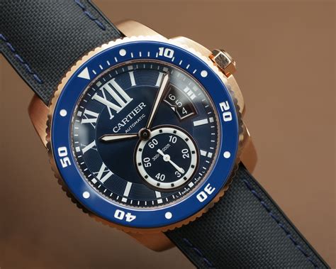 Cartier Calibre De Cartier Diver Blue Watch Hands On Ablogtowatch