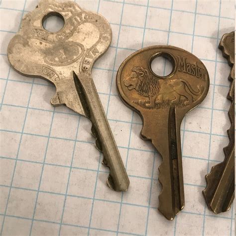 Vintage Unusual Keys Lot Of 4 Old Metal Industrial Locks Etsy