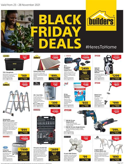 Builders Warehouse Current Catalog Black Friday Specials Sale