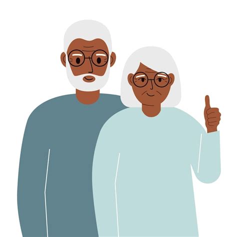 Sonriente Pareja De Ancianos Buen Humor Concepto Emociones Positivas