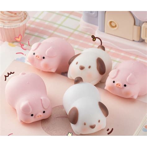 Jual Squishy Pig Babi Pink Piggy Lucu Mainan Anak Pencet Squishy Dog