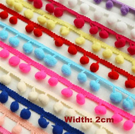 Aliexpress.com : Buy 20yrd/lot Cute pom pom lace trim Red lace for diy Good quality lace Garment ...