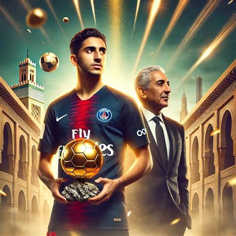 Achraf Hakimi en quête du Ballon dOr africain 2024 à Marrakech Shoot