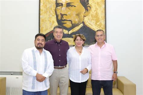 Se reúne Rutilio Escandón gobernador de Chiapas con la gobernadora