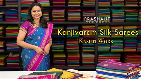 Kanjivaram Silk Sarees With Kasuti Work Prashanti 15 Feb 2024 YouTube