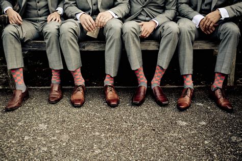 The Socks Are A Nice Touch Groom And Groomsmen Wearing Our Essential