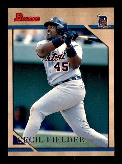 1996 Baseball Bowman Cecil Fielder Detroit Tigers 100 2 EBay