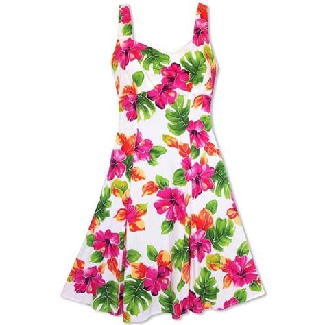 Floral Printed Sexy Hawaiian Dress Featuring A Statement Tropical