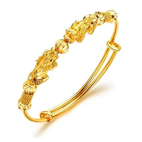 Double Pixiu Gold Wealth Bangle Buddha Power Store