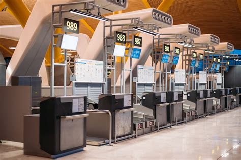 Premium Photo Airport Inside Terminal And Check In Counter