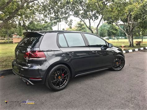 Volkswagen Golf Gti Vi Grey With Vorsteiner V Ff Aftermarket Wheels