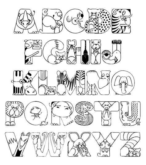 Alphabet And Letter A Z Sheet 3 Coloring Page Download Print Or