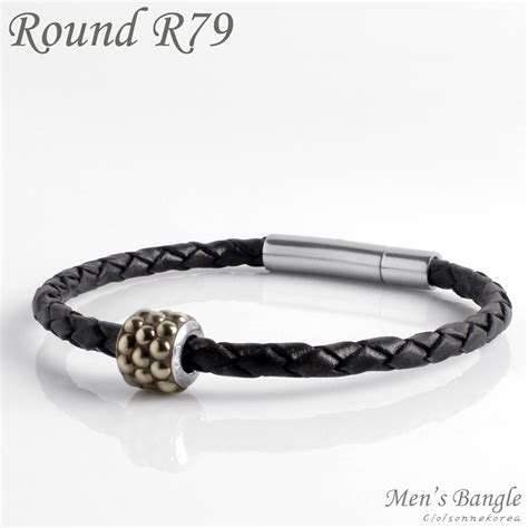 Swarovski bracelet for Men / Round R79 : Cloisonnekorea